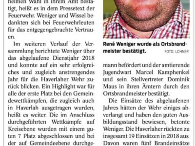 Bericht über die Generalversammlung 2019